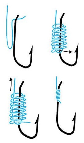 Как правильно привязать крючок к леске