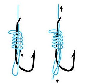 Как правильно привязать крючок к леске
