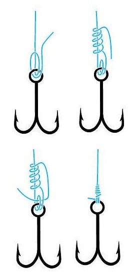 Как правильно привязать крючок к леске