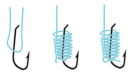 Как правильно привязать крючок к леске