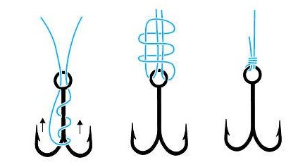 Как правильно привязать крючок к леске